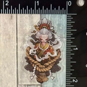 🌀10/$10🌀 Translucent Japanese Tattoo Art Reusable Waterproof Vinyl Sticker Dec